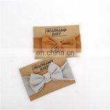 Organic Cotton Knitted Rib Knotted Baby Headband Knot thumbnail-5