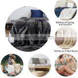 Sherpa Sofa Throws Single Blanket, Soft Flannel Fleece Bed Blankets Fluffy Plush Cozy Thick Couch Throws Warm Reversible Winter thumbnail-5