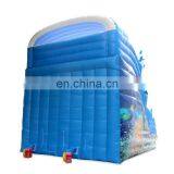 Big Blue Wave Inflatable Dolphin Water Park Slide For Swimming Pool thumbnail-4