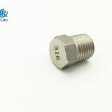 ASME B16.11 Hexagon Head NPT/BSPT A182 F316/316L Threaded Plug/pipe Fitting thumbnail-3