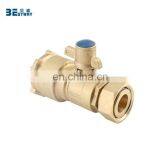 CW617N Forged Brass Water Meter Ball Valve With Lock thumbnail-1
