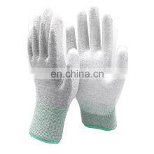 Esd Palm Fit Gloves With pu Coated Palm for Safety and Work thumbnail-4