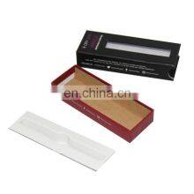 Satin Ribbon Matte Gift Boxes Packaging Drawer Cardboard Border Box Customer Logo Hot Stamping Luxury Design thumbnail-5