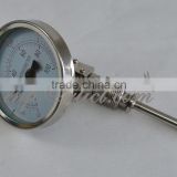 3" Dial Universal Corner Weldless Bi-metal Thermometer, 1/2" NPT, -10~100C / 0~220F degree
