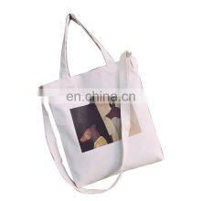 Eco Friendly Reusable Cotton Tote Bag Custom Logo Printed Tote Fabric Shopping Bag for Women thumbnail-2