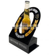 Black Acrylic Bottle Display Stand Red Wine Display Stand
