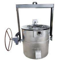 Small Round Crucible Furnace, Supply Melting and Casting Equipment, Natural Gas, Liquefied Gas, Gas Melting Aluminum Furnace