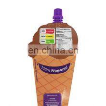 Aluminum Recyclable Packaging Special Shaped Stand up Spout Pouch for Liquid Juice thumbnail-4