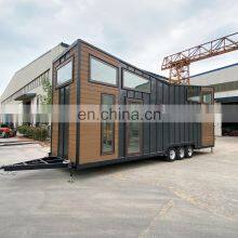 Hot Sale Beautiful Prefab Container House on Wheels Trailer House Mobile Type thumbnail-1