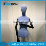 Half Body Torso Mannequin With Wooden Flexible Arm thumbnail-4
