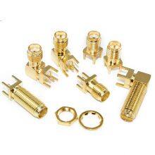 Wholesale RF SMA-KE Plug 11mm 13mm 15mm Long Screw Four Feet 16.5mm 18.5mm 20.5mm SMA Female PCB Connector thumbnail-2