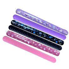 Manufacturer Direct Sale Custom Competitive Pricing Colorful Logo Printing Christmas Silicone Slap Bracelet thumbnail-1