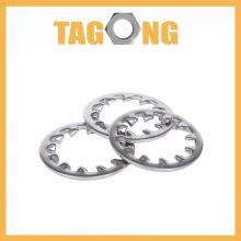 Industrial 304 Stainless Steel Flat Lock Washers With DIN Standard External Teeth Zinc Finish Carbon Steel Plastic thumbnail-2