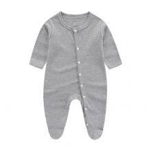 Newborn Baby Romper Onesie Jumpsuit Feet Wrap Long Sleeves Baby Climb Clothes Children's Pajama Cotton thumbnail-5