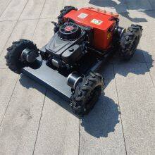 Industrial CE EPA Approved Single Cylinder Gasoline Engine Blade Rotary Wireless Remote Control Robotic Mower thumbnail-2