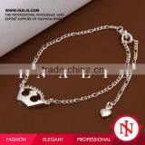 2014 wholesale indian traditional silver anklet jewelry A019