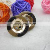 Sedex Audited Factory 2 Pillar Zamac Polyester Button, Vacuum Plating Polyester Button thumbnail-4