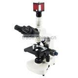 ZHONGXUN ZX-117MM(200HD) High Quality Trinocular Drawtube Biological Compound Microscope Theory With HDMI Camera thumbnail-1