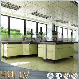 Acid Resistance Powder Coated Cold Rolled Steel Laboratory Furniture Bench With Reagent Shelves