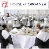 Black Chair Decoration Tie Organza Sash for Banquet thumbnail-1