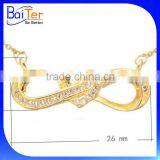 Custom 925 Sterling Silver Created Diamond Infinity Symbol Charm Pendant Necklace Pendant Quality Choice thumbnail-5