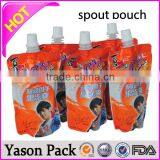 Yason Juice Drink Spout Pouch Bag Drink Pouch With Spout Packaging Clear Drink Stand up Spout Pouch thumbnail-5