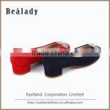 Wholesale China 2016 Soft Rubber Sole Flossy China Cheap Flat Ballerinas Ladies Shoes thumbnail-4