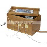 2016 New Natural Bamboo Cable Cubby thumbnail-2