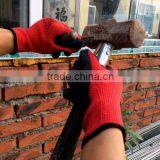 10guage Red Cotton Black Latex Wrinkle Coated Gloves thumbnail-4