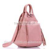 Fashion Design Shoulder Bag Lady Leather Backpack Multifunction Pink Handbag thumbnail-1