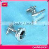 Men's Shirt Silver Cufflinks With Custom Logo