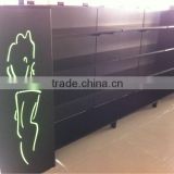 Hypermarket Cosmetics Display Racks/Latest Fashion Cosmetics Store Display Stand with Light Box