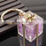 Gift Shape Promotional Crystal Keychains thumbnail-2