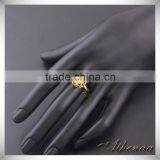 Beautiful Green Diamond Inlaid Heart Shape Single Stone Ring Designs thumbnail-3