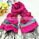 A171-G New design fashionable dry acrylic lady woven scarf