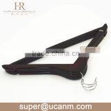 HRW-3013M Walnut Wood Suit Hanger With Plastic Tube Wood Bar thumbnail-4