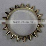 Hot Sale Fine Jewelry Gold Braided Spike Charm Bracelet