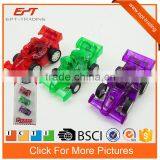 Plastic Crystal Mini Pull Back Racing Car Toy for Promotion