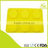 Silicone 6pc Pineapple Shape Cake Mould thumbnail-2