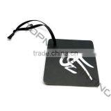 Square Shaped Custom Hang Tags With Black Ribbon thumbnail-1
