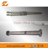 twin conical screw barrel conical twin screw and barrel PVC extrusion screw barrel plastic machinery components