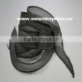 Silk Chiffon Tapers Light Grey Hand Dyed Silk Cords thumbnail-1