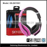 Bluetooth Headphone Folding Style Headphone With Wirless Mobile pc FM TF Headphone(OS-SKY001) thumbnail-1