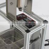 (4 in 1) Commercial Manual Spanish 5L Churros Maker + Working Stand + 6L 110v 220v Electric Deep Fryer + 1L Filling Machine thumbnail-2