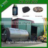 Direct Heating Mode Waste Tire Recycling Plant for Tire Pyrolysis Heavy Oil/carbon Black and Steel thumbnail-1