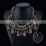 High Quality Vintage Rhinestone Chunky Statement Necklace Tin Alloy Fashion Women Pendant Necklace 6390052 thumbnail-3