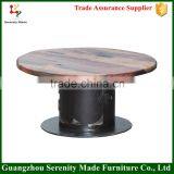 2015 Modern Industrial Wooden Top Coffee Table