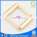 F-329 fashion style square buckle metal light gold