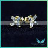 New Style Fashion Earrings Super White Marquise Cut Moissanite Diamond Earrings thumbnail-1