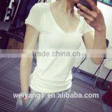 Cultivate One's Morality Show Thin Elastic Top Female Cotton Short Sleeve thumbnail-1
